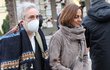 Pohřeb Jany Synkové - Petr Vacek s manželkou Jiřinou Pohřeb Jany Synkové - Petr Vacek s manželkou Jiřinou