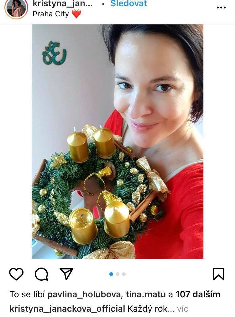 Kristýna Janáčková si věnec sama udělala