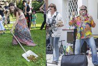 Zahradní party Petra Jandy v hippie stylu: Jeho Alici odrovnaly koňské koblihy!