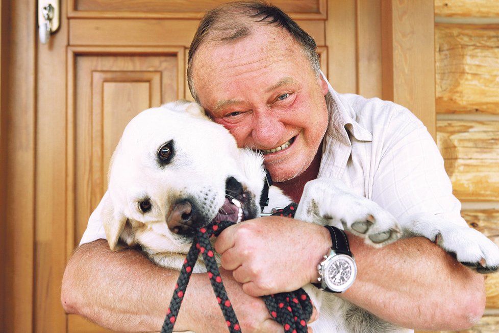 Jandák a jeho miláček labrador Albert