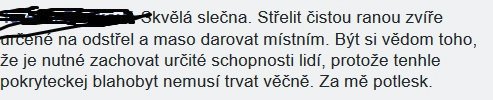 Marta Jandová dostala od některých lidí, na frak