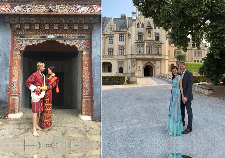 Karel s Lilií se před dvěma roky vzali v Bhútánu.