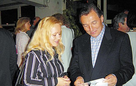 Klára Janečková s Karlem Gottem