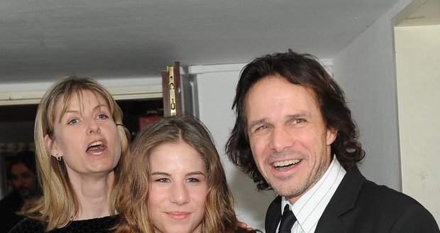 Janek Ledecký s manželkou Zuzanou a dcerou Ester