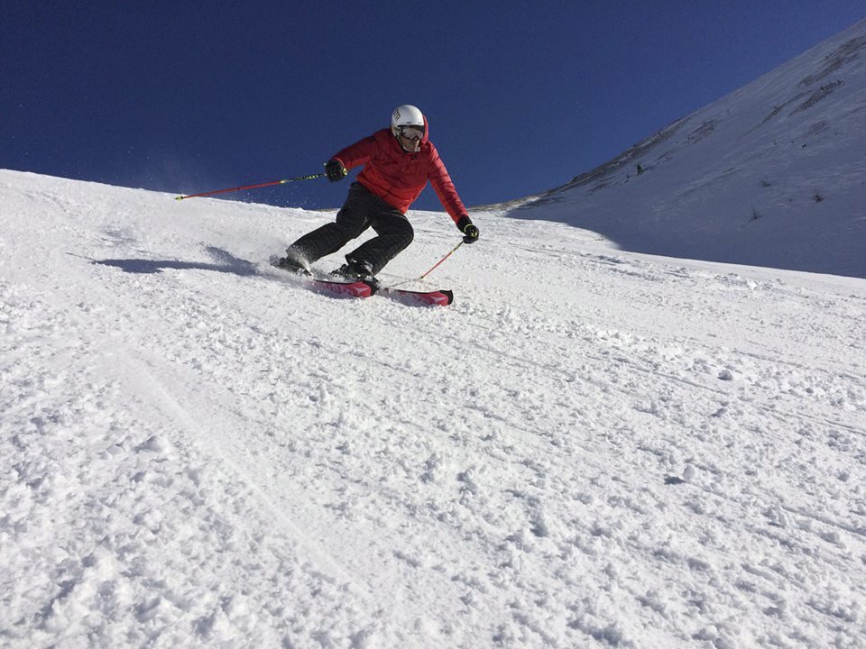 Janek Ledecký na lyžích v roce 2018.