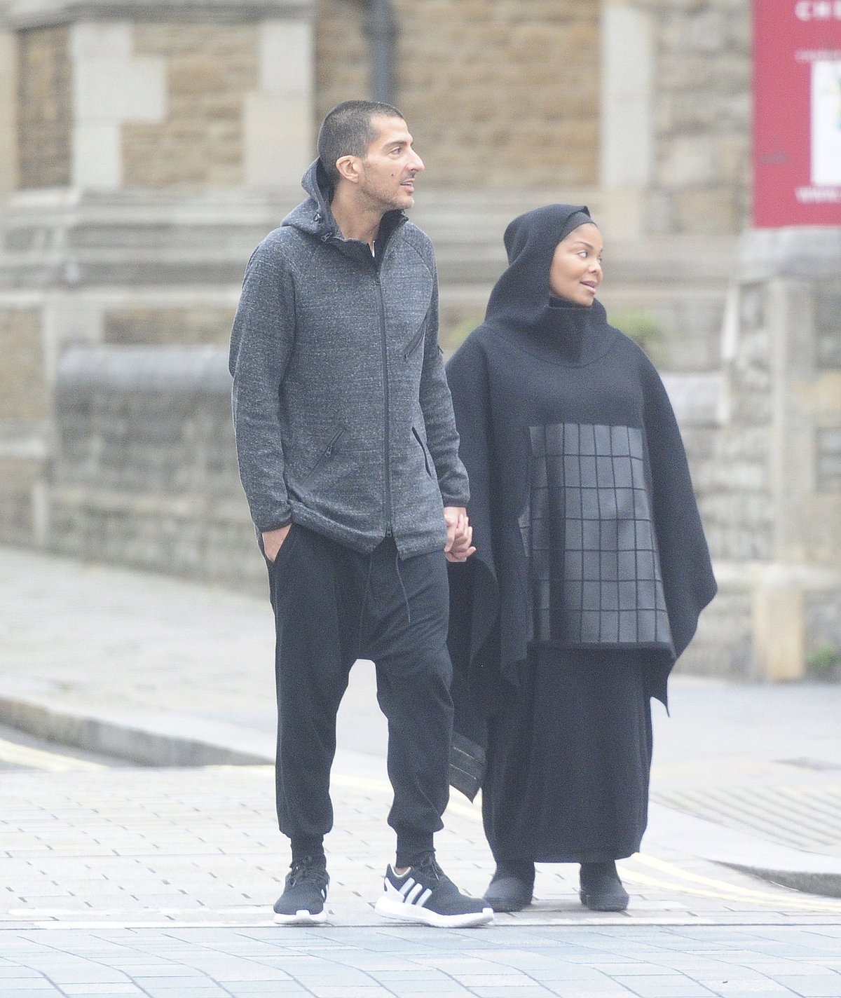 Janet Jackson a manžel Wissám al-Mána.