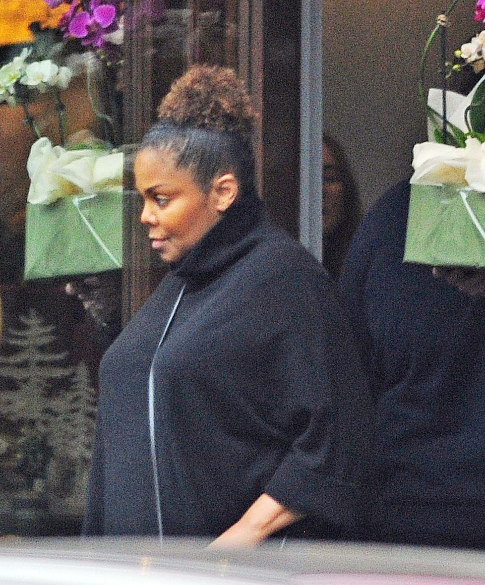 Janet Jackson ke konci těhotenství