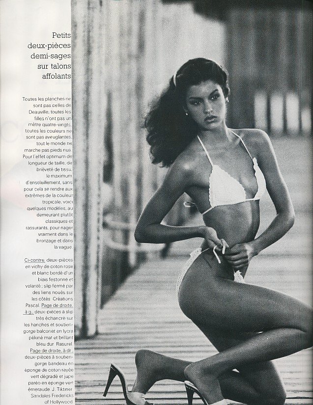 Janice Dickinson v prestižním módním časopisu Vogue. Psal se rok 1979.