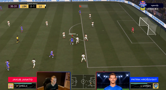 SOURHN: Jakub Jankto rozdrtil v showmatchi FIFA 21 Patrika Hrošovského