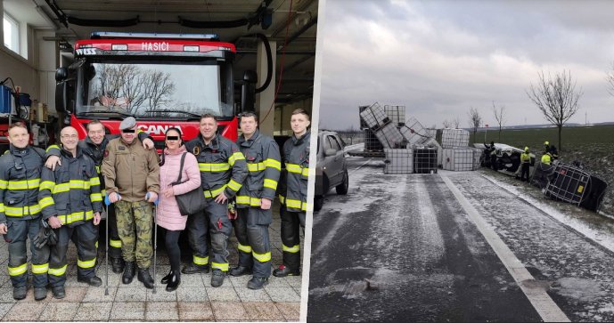 Při vážné nehodě u Janova zůstal Martin zraněný a zaklíněný v autě: Krásné poděkování hasičům.