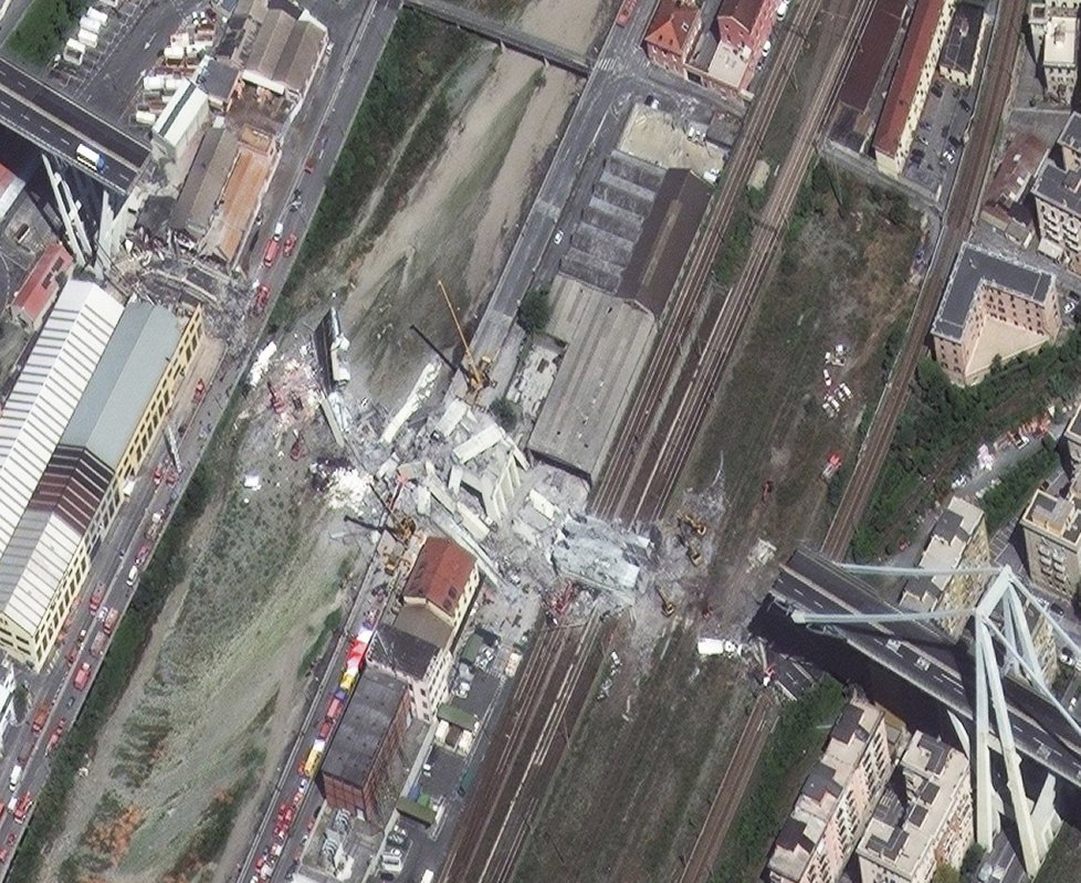 Satelitní snímek tragédie