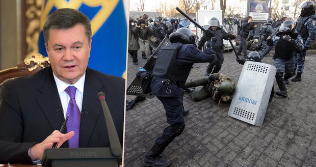 Ukrajinský prezident ustupuje: Za násilnosti ale mohou EU a USA, tvrdí český komunista