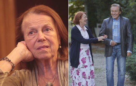 Iva Janžurová a Karel Gott