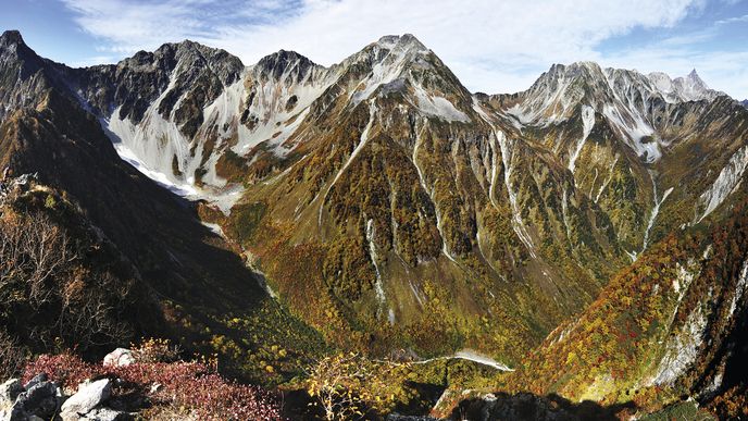 Hřebeny severních Japonských Alp