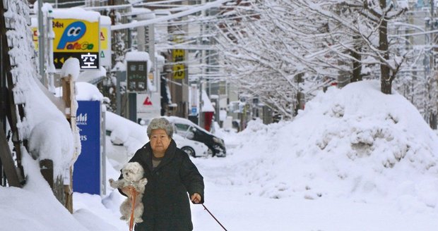 Japonské město Aomori, kde je sníh všudypřítomný...