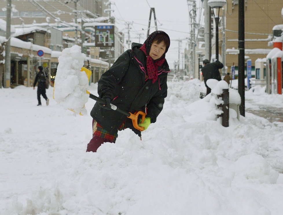 Japonské město Aomori, kde je sníh všudypřítomný...