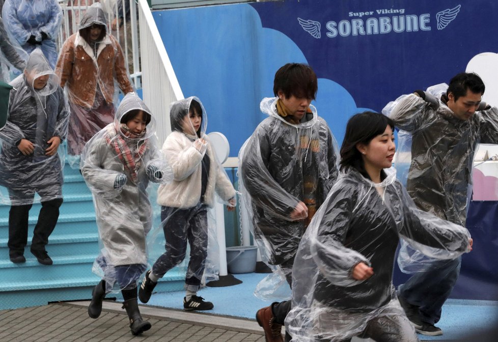 Evakuační cvičení v Japonsku