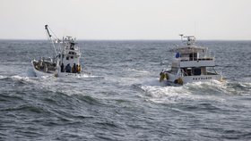 Pátrání po cestujících z výletní lodi, která se za nepříznivých povětrnostních podmínek dostala do potíží se 26 lidmi na palubě. (24.4.2022)