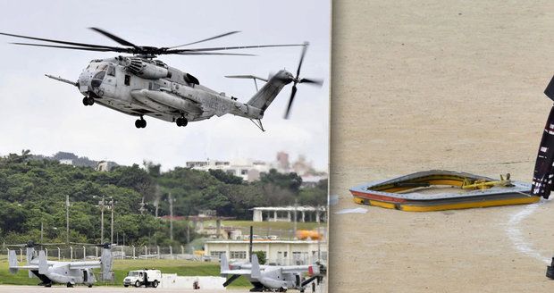 Okno americké helikoptéry se zřítilo na japonskou školu. Zranilo malého chlapce