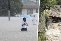 Japonský ostrov zasáhly záplavy a sesuvy půdy: Živly si vyžádaly nejméně 6 mrtvých