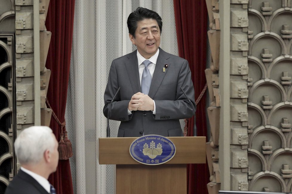 Japonský premiér Šinzó Abé.