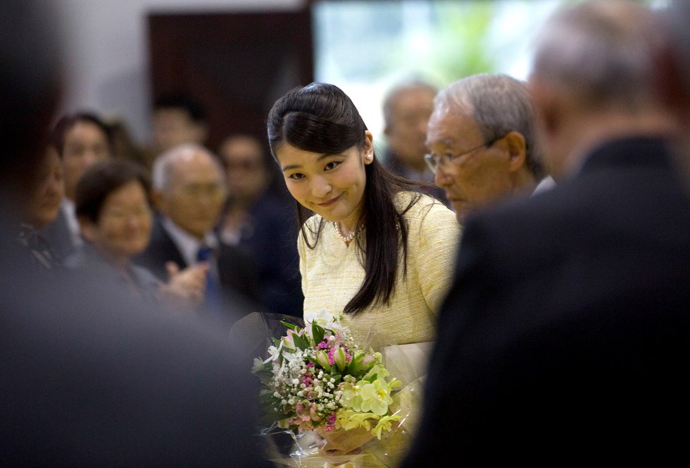Japonská princezna Mako navštívila Nikkei Association v Brazílii.