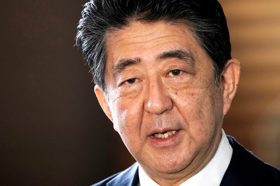 Bývalý japonský premiér Šinzó Abe.
