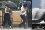 V Japonsku udeřil silný tajfun Jebi, zrušili kvůli němu stovky letů.