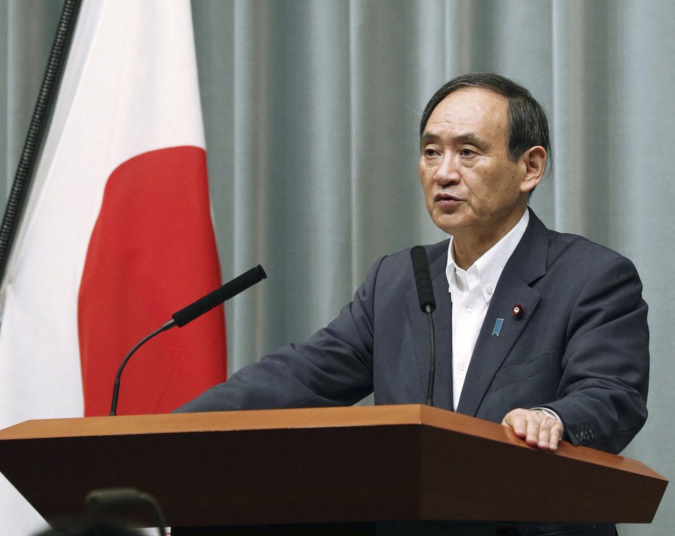 Mluvčí japonské vlády Jošihide Suga
