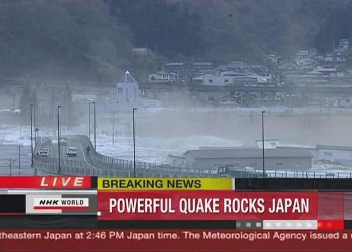 Město Onahama zasáhla čtyřmetrová přílivová vlna