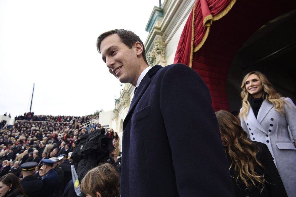 Na inaugurační ceremoniál Donalda Trumpa dorazil jeho poradce Jared Kushner.