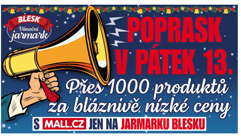 Poprask v pátek 13. jen na jarmarku Blesku