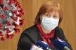 Jarmila Rážová, hlavní hygienička na tiskovce ministerstva zdravotnictví (13. 11. 2020)