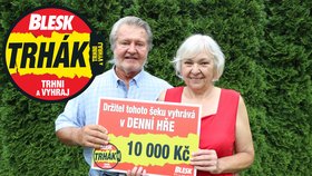 Jarmila Veverová (70) vyhrála v DENNÍ VÝHŘE Trháku 10 000: Podělí se celá rodina