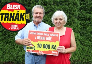 Jarmila Veverová (70) vyhrála v DENNÍ VÝHŘE Trháku 10 000: Podělí se celá rodina