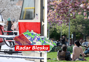 Víkend bude atakovat 20 °C, příští týden vrátí sněhové vločky. Sledujte radar Blesku