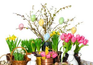 Vyrobte si květinovou dekoraci, kterou hravě proměníte ve velikonoční