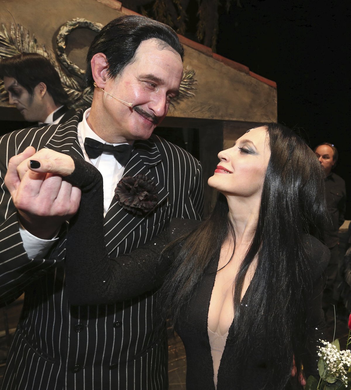 Jaromír Dulava a Lucie Bílá v muzikálu Addamsova rodina