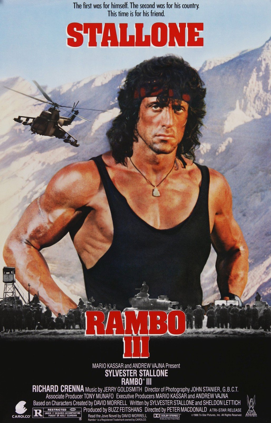 Rambo s mulletem ve vietnamské džungli.