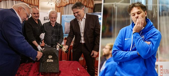 Jágr pokřtil bibli Elánu, sám chystá knihu: Poslední zpověď Jágr pokřtil bibli Elánu, sám chystá knihu: Poslední zpověď
