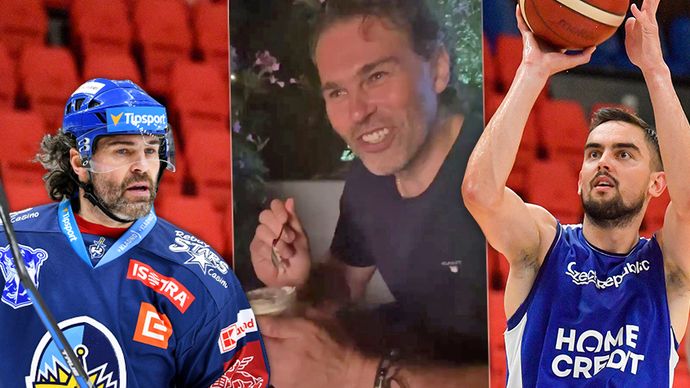 Jaromír Jágr se s humorem ohradil proti slovům Tomáše Satoranského.