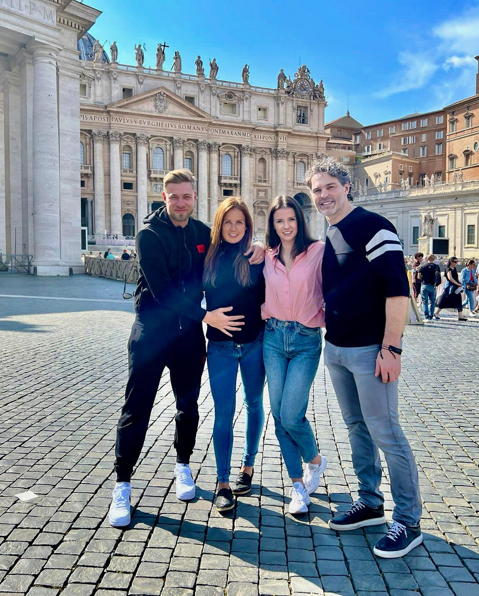 Jaromír Jágr tráví s přítelkyní Dominikou a přáteli dovolenou v Římě.