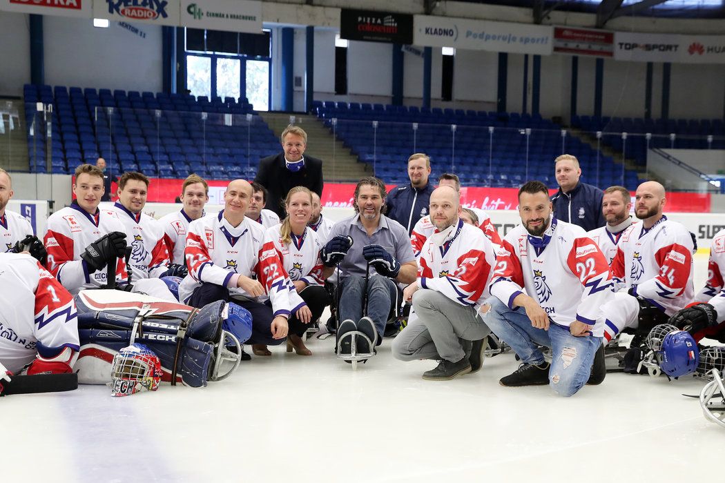 Legendární hokejista Jaromír Jágr se stal ambasoderem českého parahokeje