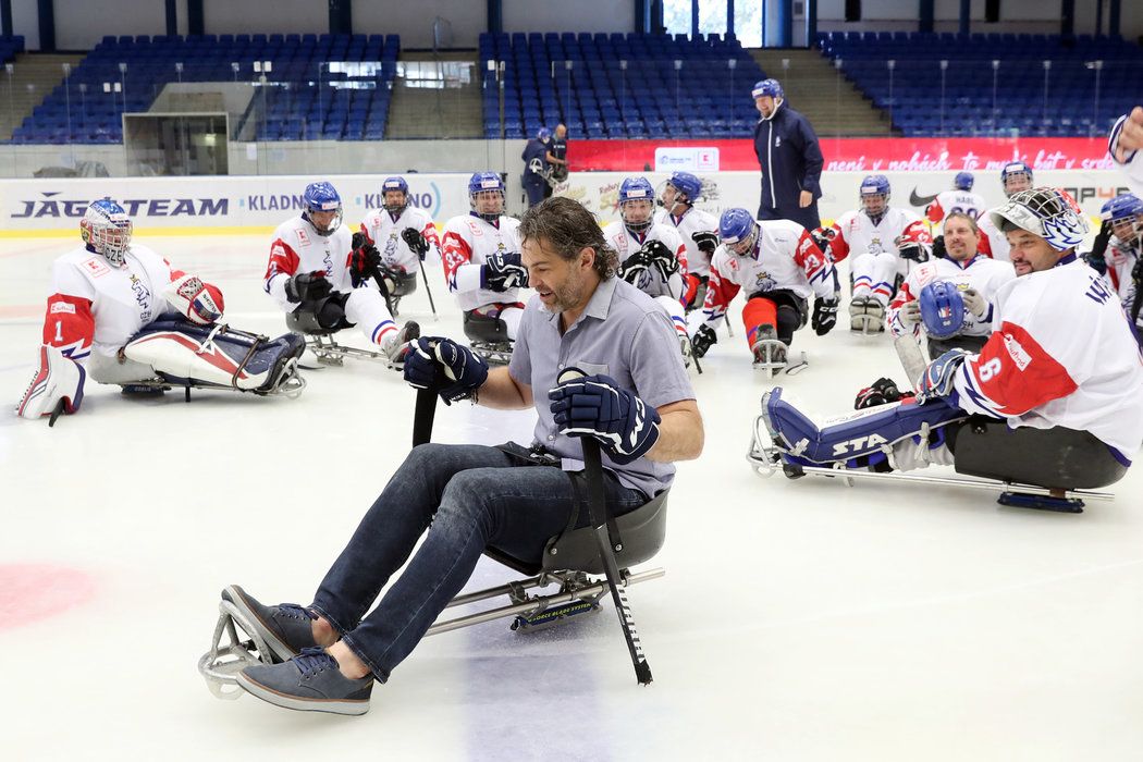 Legendární hokejista Jaromír Jágr se stal ambasoderem českého parahokeje