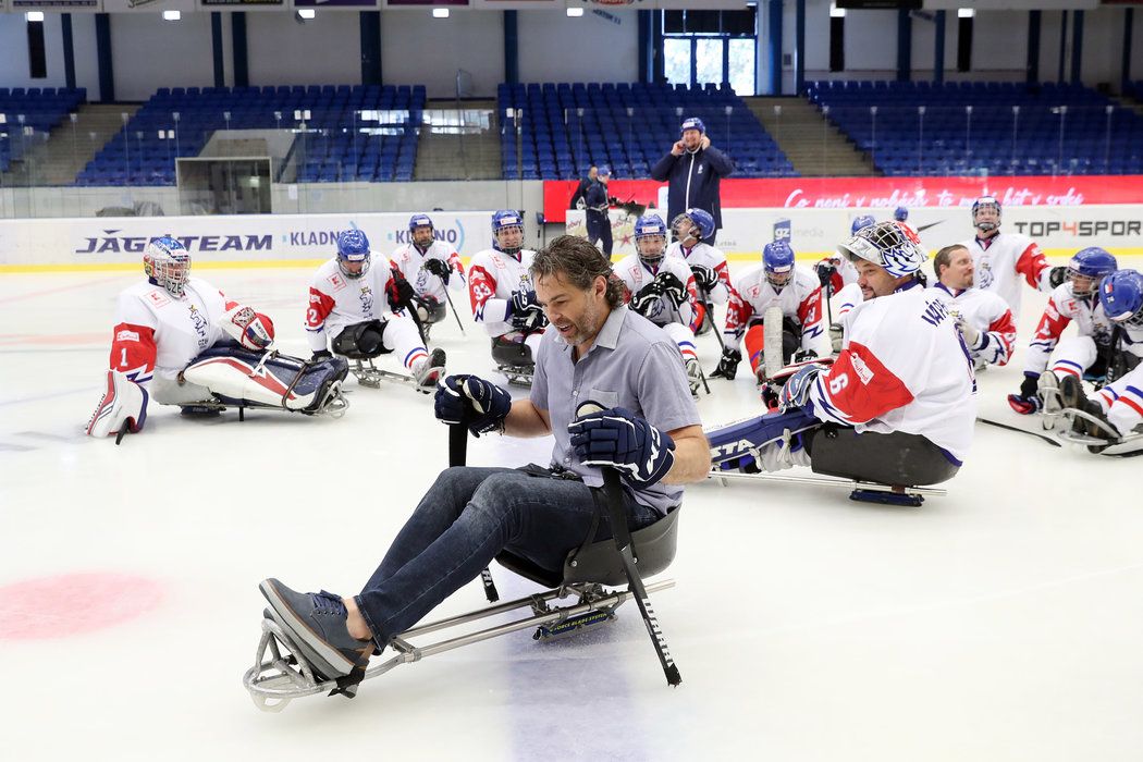 Legendární hokejista Jaromír Jágr se stal ambasoderem českého parahokeje