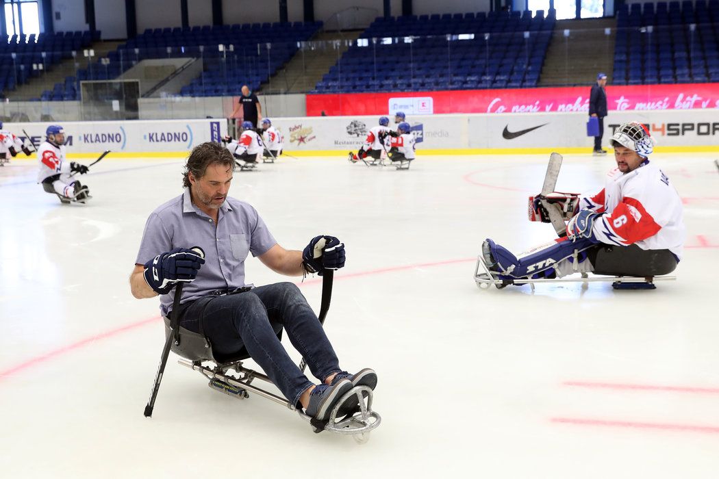 Legendární hokejista Jaromír Jágr se stal ambasoderem českého parahokeje