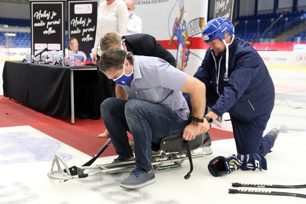 Legendární hokejista Jaromír Jágr se stal ambasoderem českého parahokeje