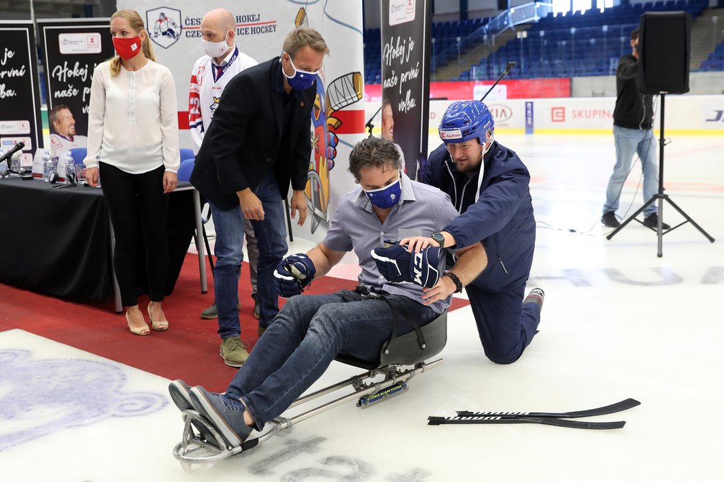 Legendární hokejista Jaromír Jágr se stal ambasoderem českého parahokeje