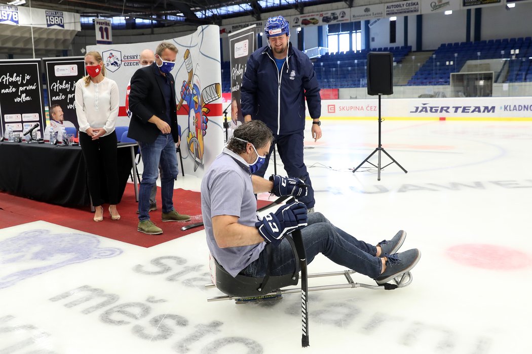 Legendární hokejista Jaromír Jágr se stal ambasoderem českého parahokeje