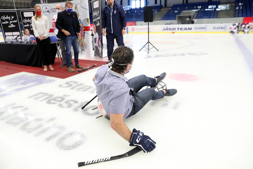 Legendární hokejista Jaromír Jágr se stal ambasoderem českého parahokeje